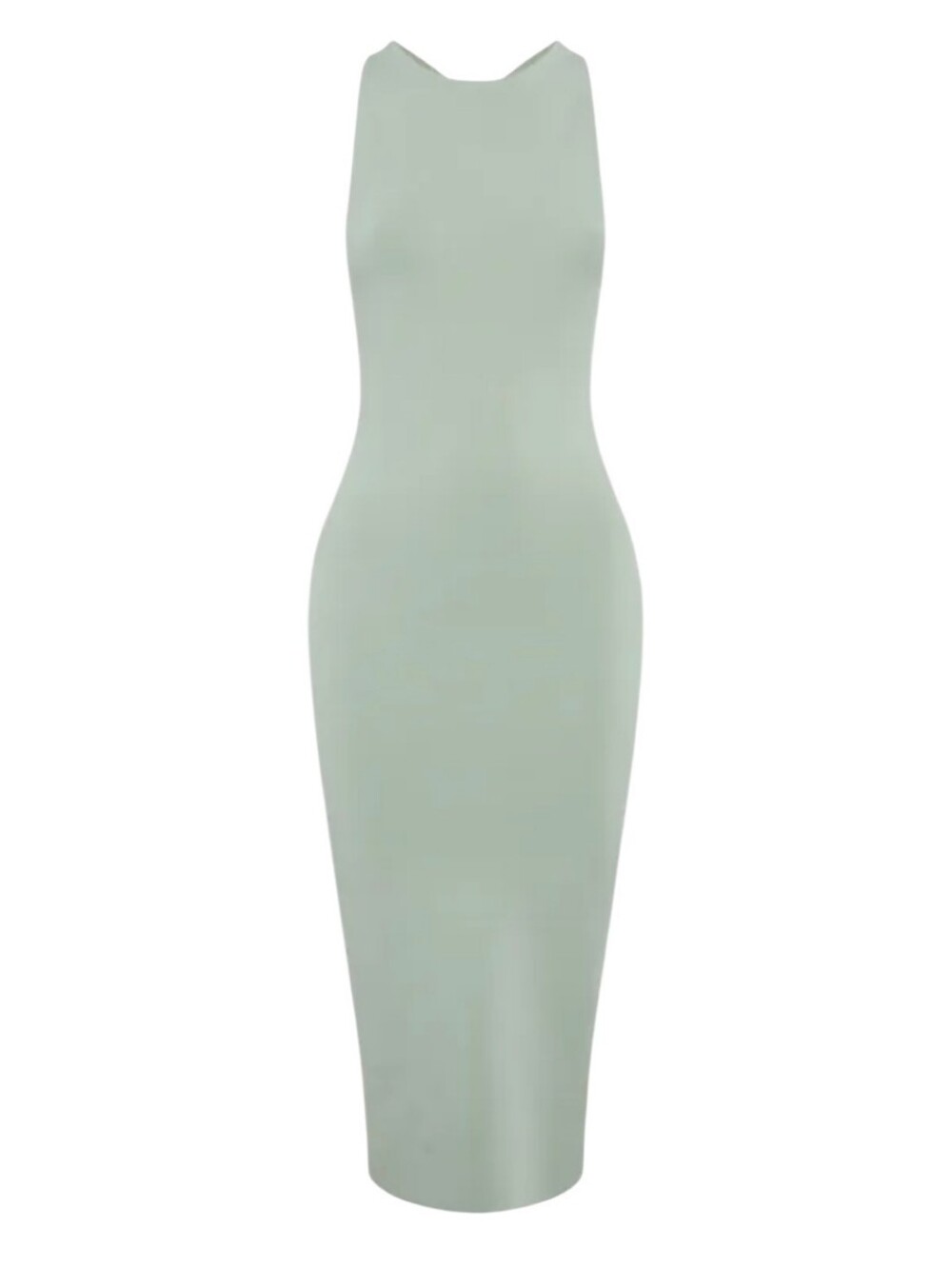 Alice + Olivia Peony Cross Back Midi Dress Sage Bodycon Open Back Size M